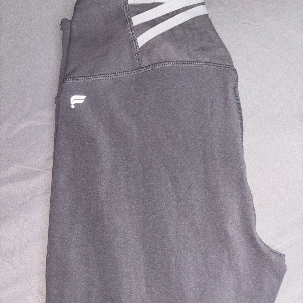 Fabletics Gray High-Waisted Leggings with Pocket - Picture 3 of 5